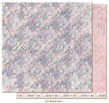 Maja Design-Scrapbooking-Paper - Denim & Girls-Ripped Jeans -1022