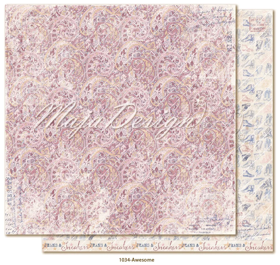 Maja Design-Scrapbooking-Paper - Denim & Girls-Awesome -1034