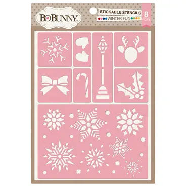 Schablonen-Stickable Stencils-Winter fun