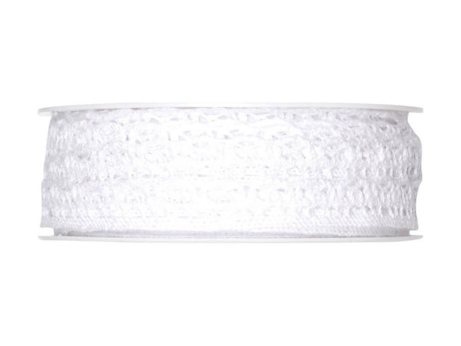 Häkelspitzen-Band - weiss