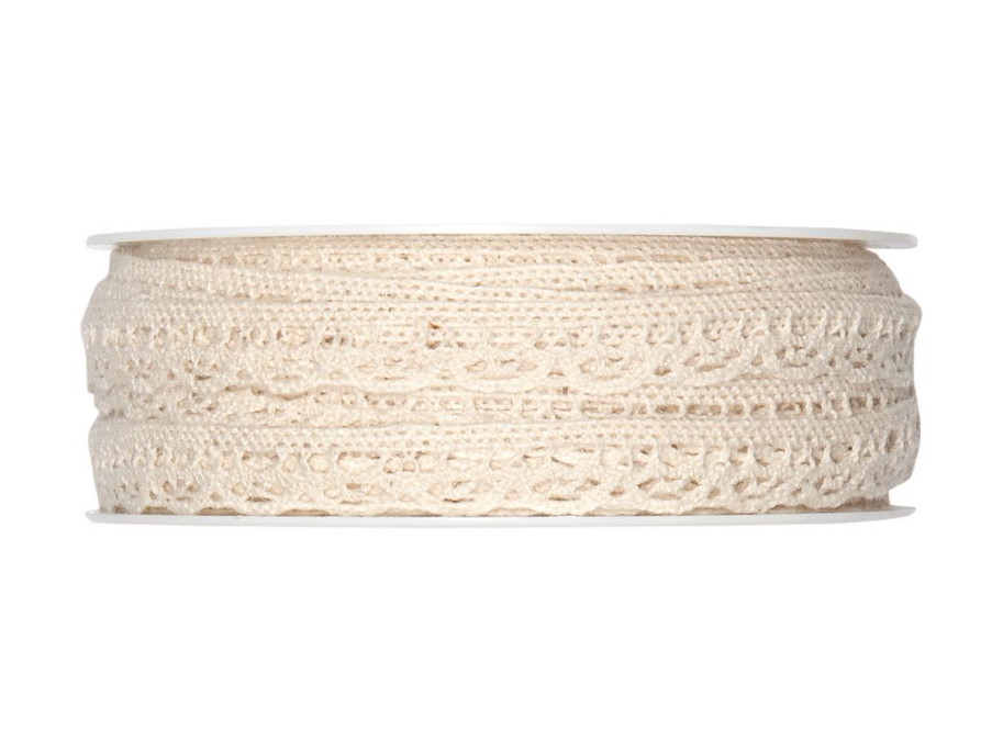 Häkelspitzen-Band - creme