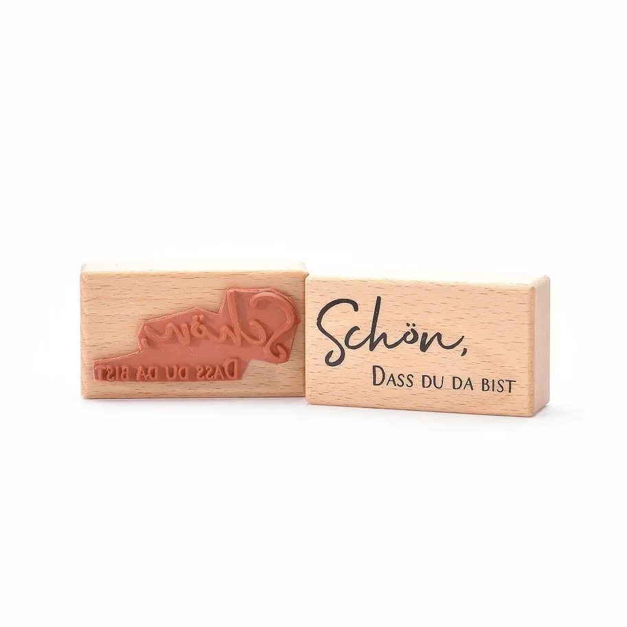 Motivstempel-Schön - dass Du da bist