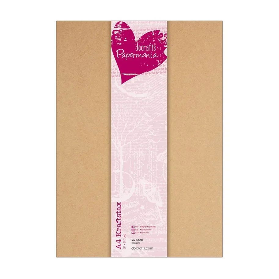 Papermania Kraft Papier-A4 KRAFTSTAX (25PK)