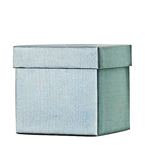 Geschenk-Box Cube Silber