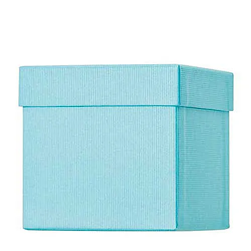 Geschenk-Box Cube Hellblau