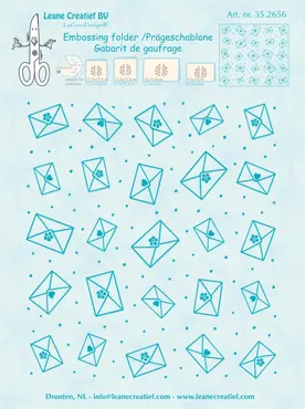 Leane Creatief Prägeschablone - Background Envelopes