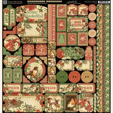 Winter Wonderland 12x12 Inch Decorative Stickers