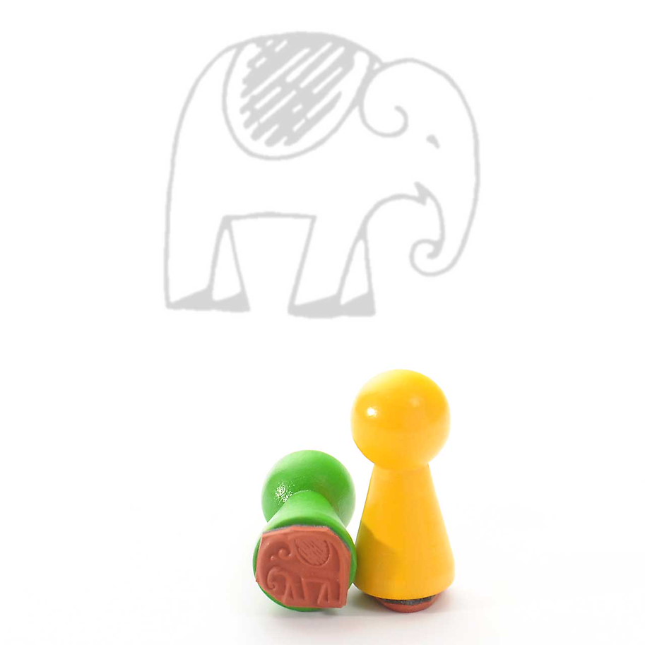 Ministempel-Elefant