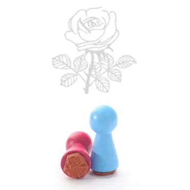 Ministempel Rose