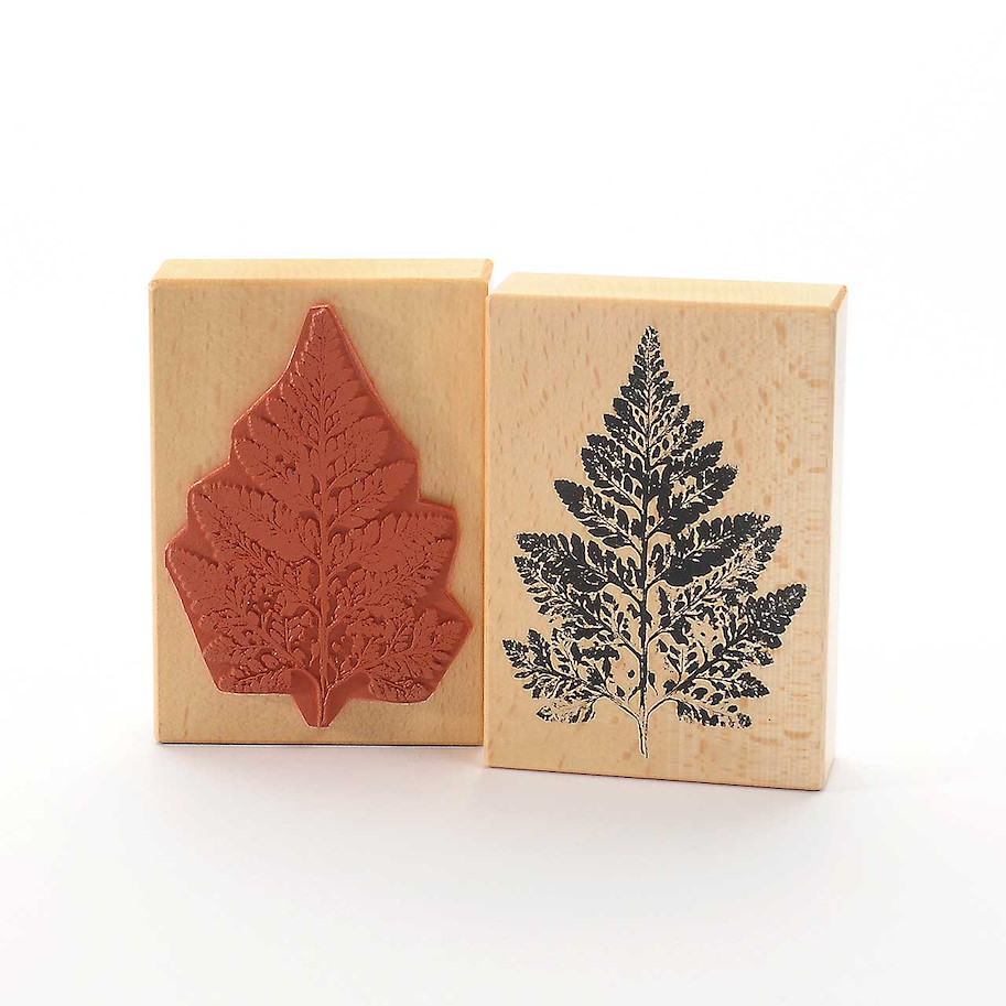 Motivstempel-Gepresster Farn