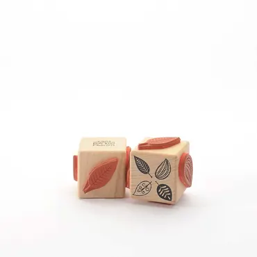 Motivstempel-Vier dekorative Blätter