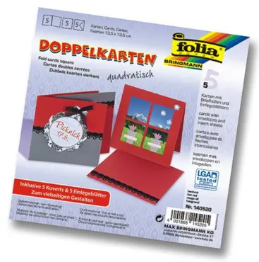 Karten & Umschläge Rot 13,5 x 13,5 cm