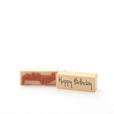 Heindesign Motivstempel - Happy Birthday (Handschrift)
