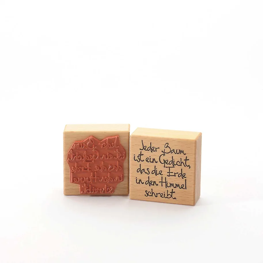 Motivstempel - Jeder Baum ist ein Gedicht ...
