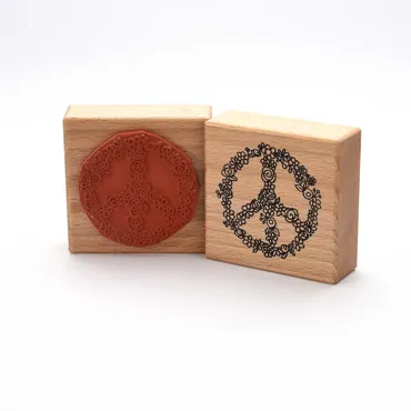 Motivstempel - Blumiges Peace-Zeichen