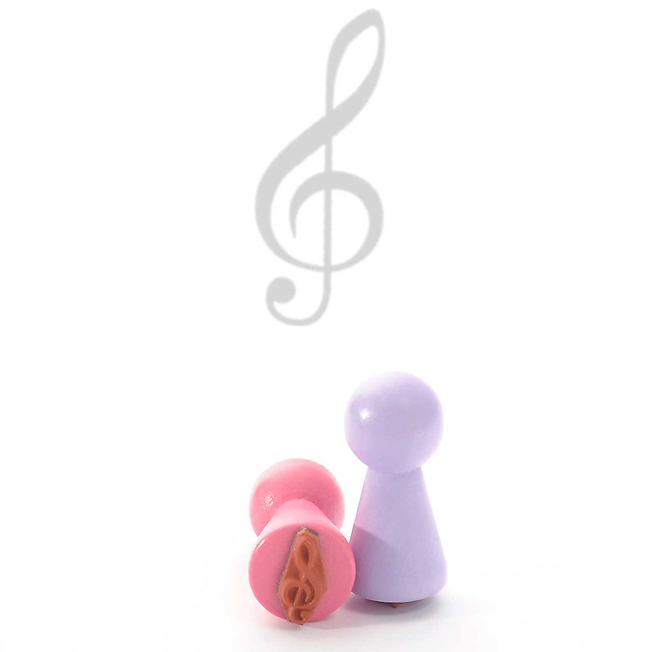 Ministempel Noten Schlüssel