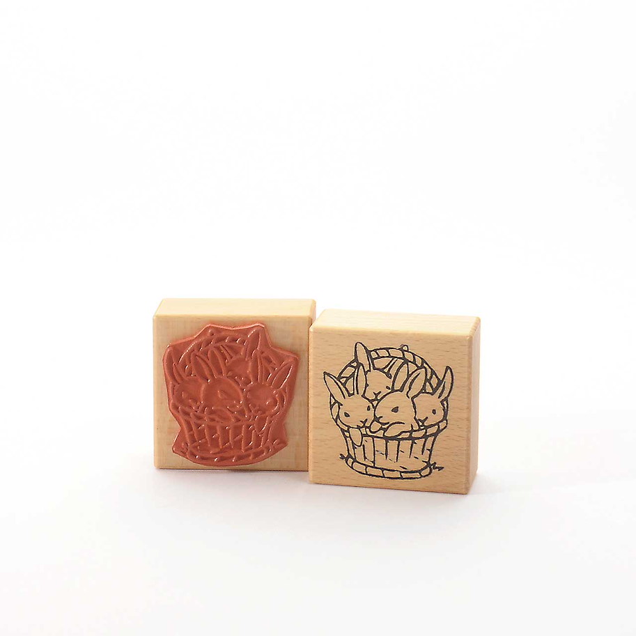 Motivstempel - Hasenkörbchen