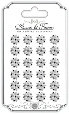 Always & Forever - Adhesive Pearl & Rhinestone Flower