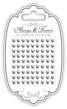 Always & Forever - Adhesive Pearl Hearts