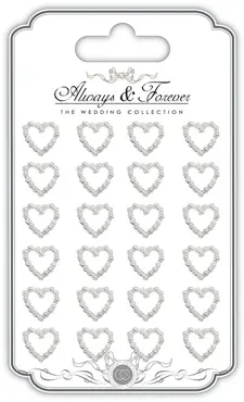 Always & Forever - Adhesive Pearl Heart Chain