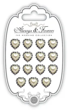 Always & Forever - Pearl & Diamante Hearts