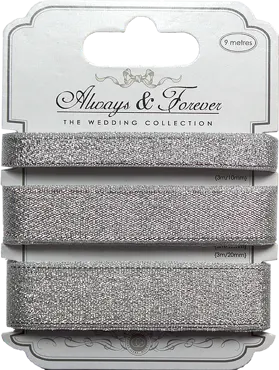 Geschenkband-Silber Metallic