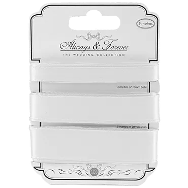 Geschenkband-Satin-Weiss