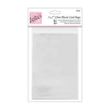 Anita's Clear Plastic Card Bags 5x7 Inch/14,2 x 19,3 cm (50pk)