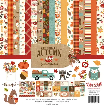 Scrapbooking Papier-Collection Kit-Celebrate Autumn