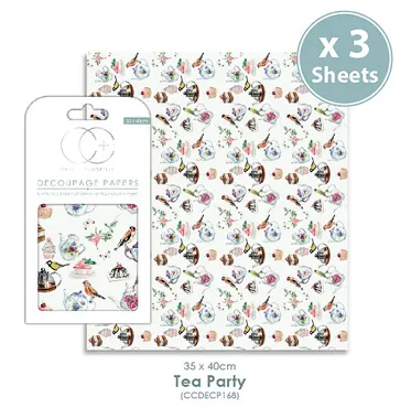 Decoupage Papier-Tea Party