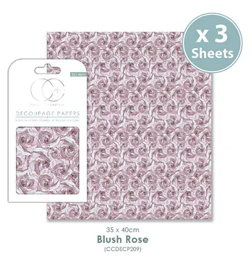 Decoupage Papier-Blush Rose MID