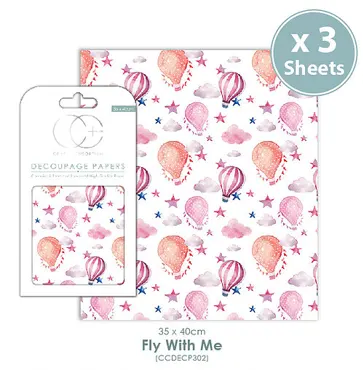 Decoupage Papier-Fly with me