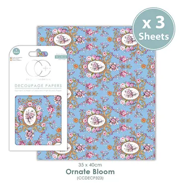 Decoupage Papier-Ornate Bloom