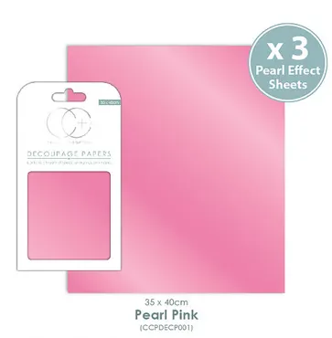 Decoupage Papier-Pearl Pink-Pearlescent