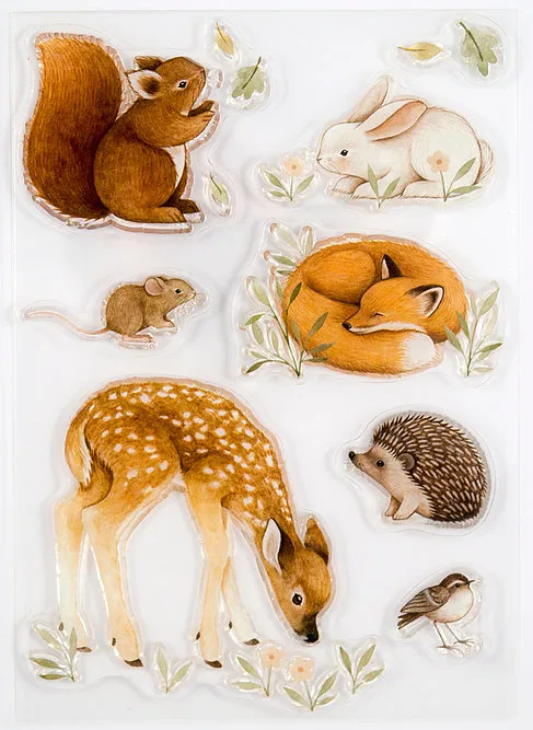 Clear Stempel-Little Fawn & Friends