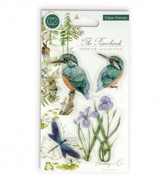 Clear Stamp Set -The Riverbank-Kingfishers