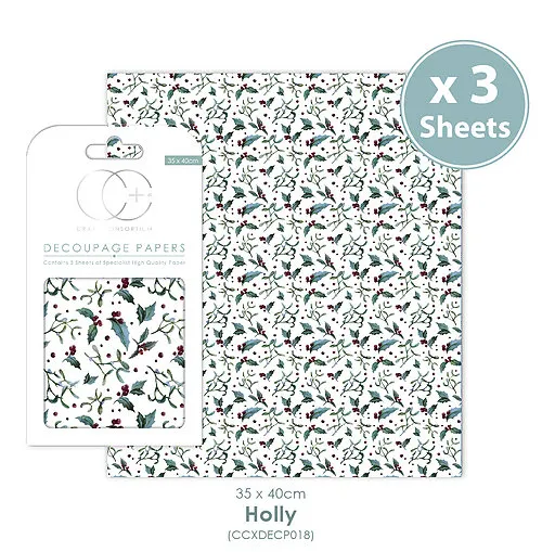 Decoupage Papier-Holly