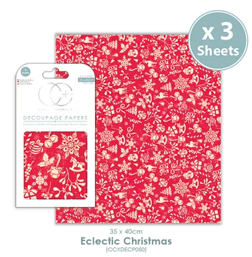 Decoupage Papier-Eclectic Christmas