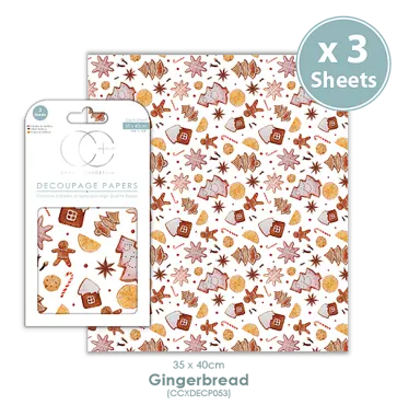 Decoupage Papier-Gingerbread