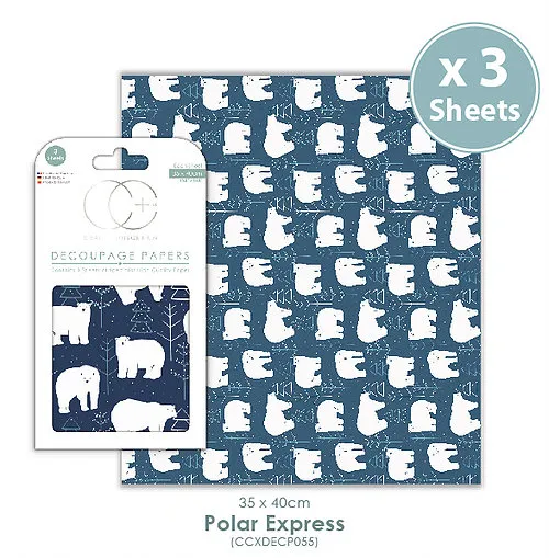 Decoupage Papier-Polar Express