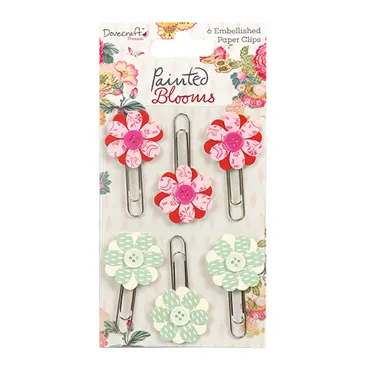 Paper Clips-Painted Blooms