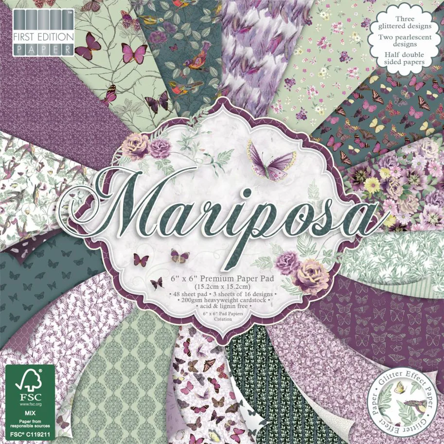 Scrapbooking Paper Pad - Mariposa 6x6
