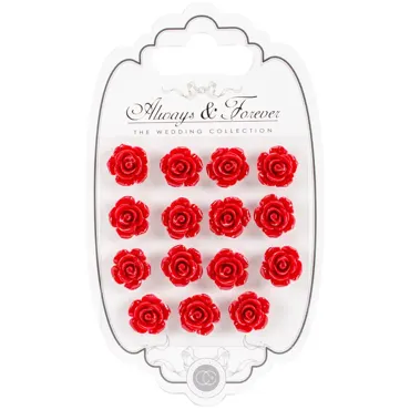 Always & Forever - Resin Flowers - Rose Red