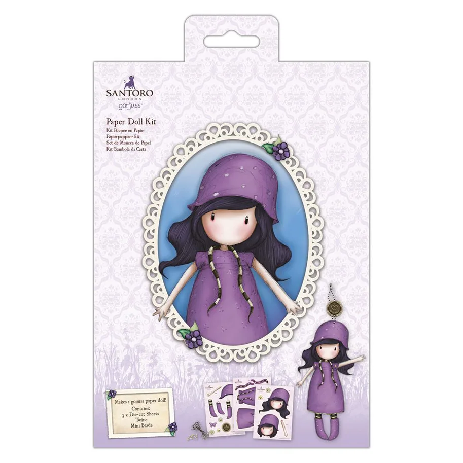 Santoro Gorjuss-Paper Doll Kit-Rainy Daze