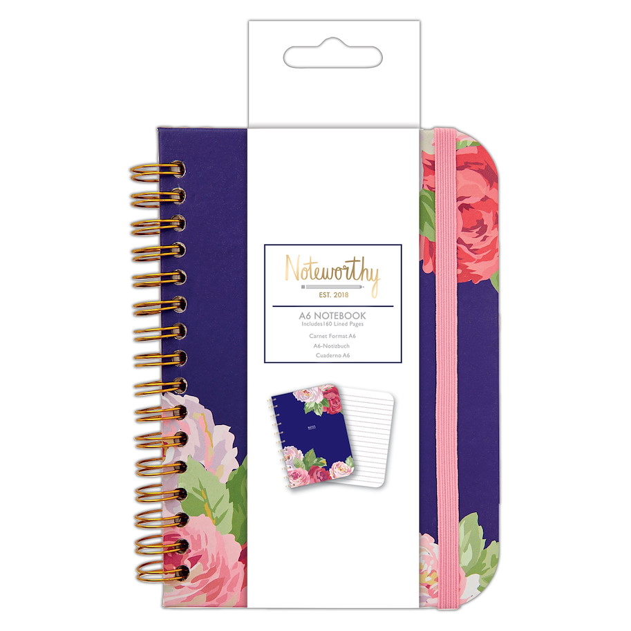 A6 Notizbuch - Graphic Florals