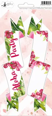 Party sticker sheet Let's flamingle 03