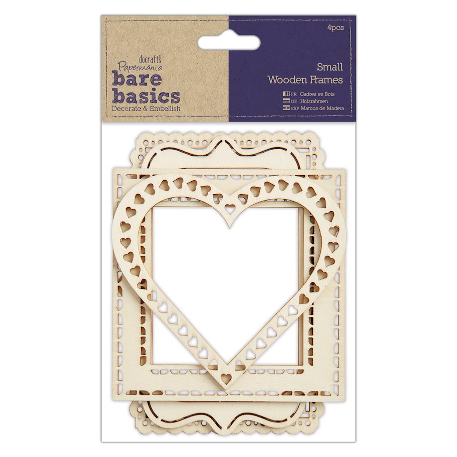  BARE BASICS  - WOOD FRAMES (4PCS) - SMALL