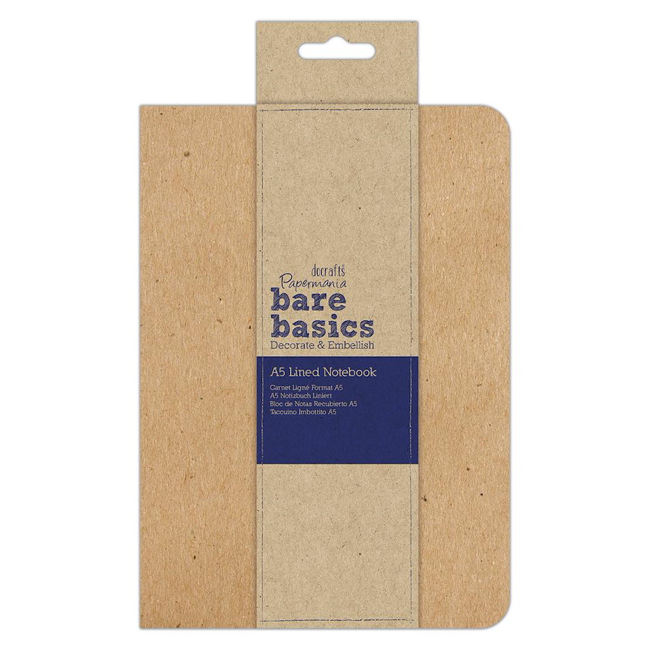 Papermania Kraft Cover Lined Notebook A5