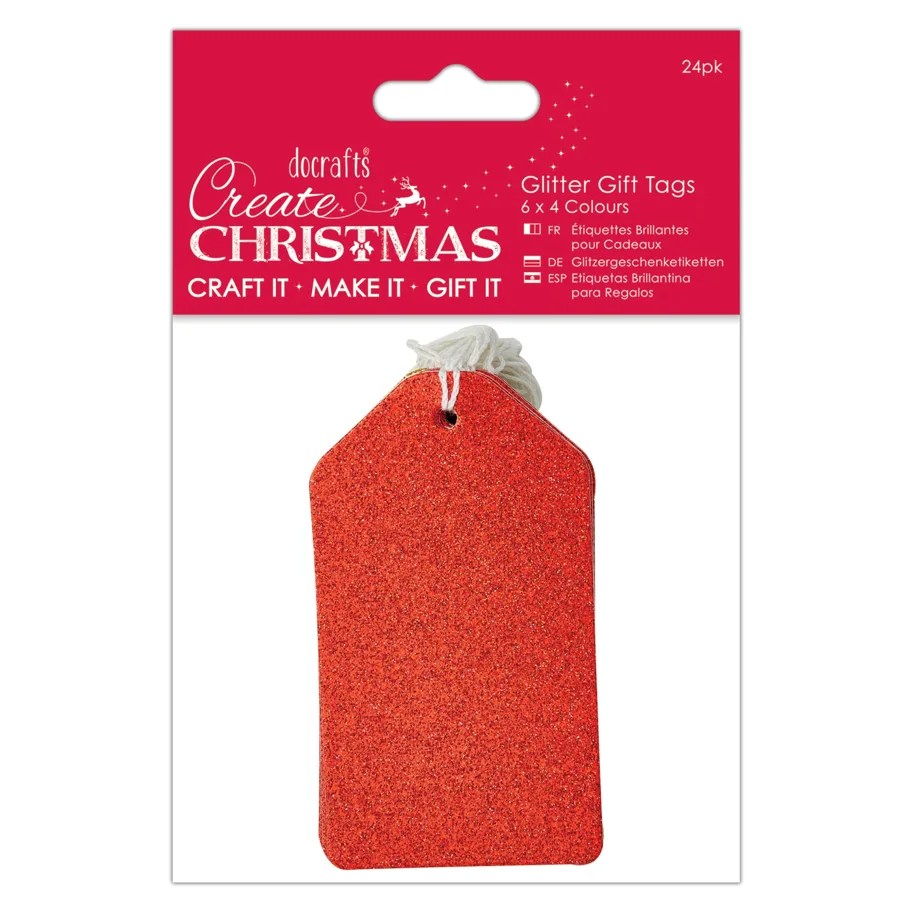 Geschenkeanhänger-Glitzer