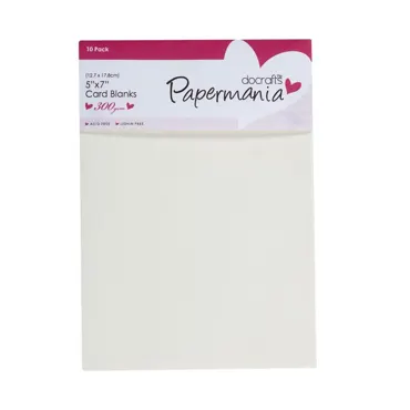 Papermania Doppelkarten-Umschläge 5x7 Inch/12,7cm x 17,8cm Creme 10pk